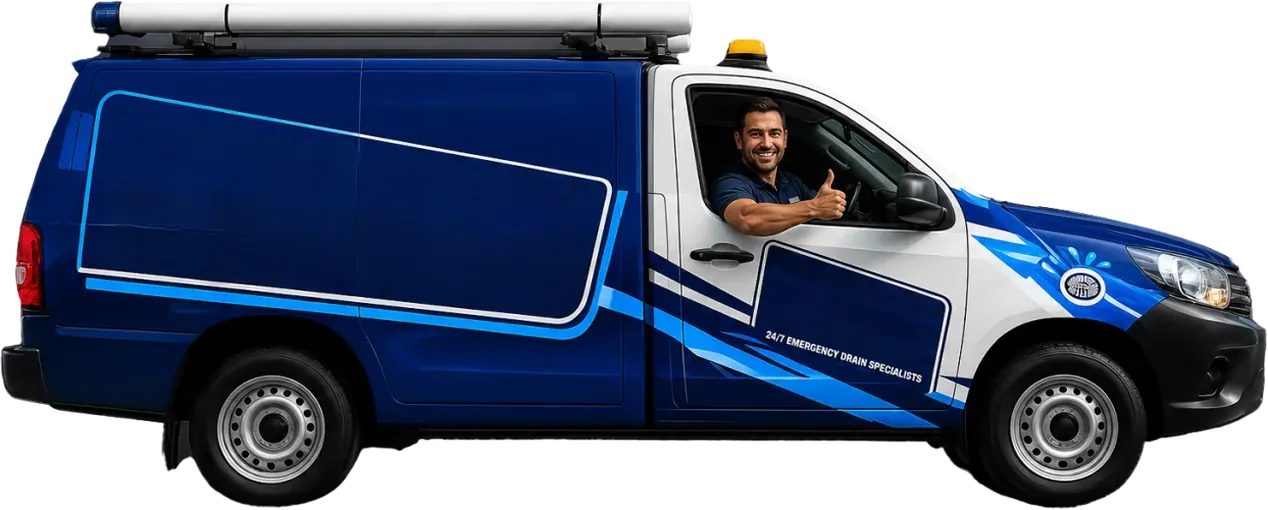 A licensed Hornsby plumber heading out in the service van