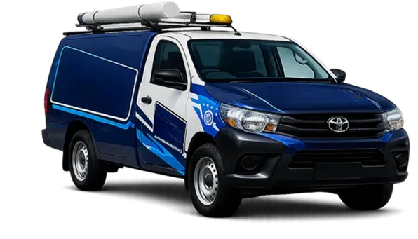 Licensed plumber van servicing Hornsby