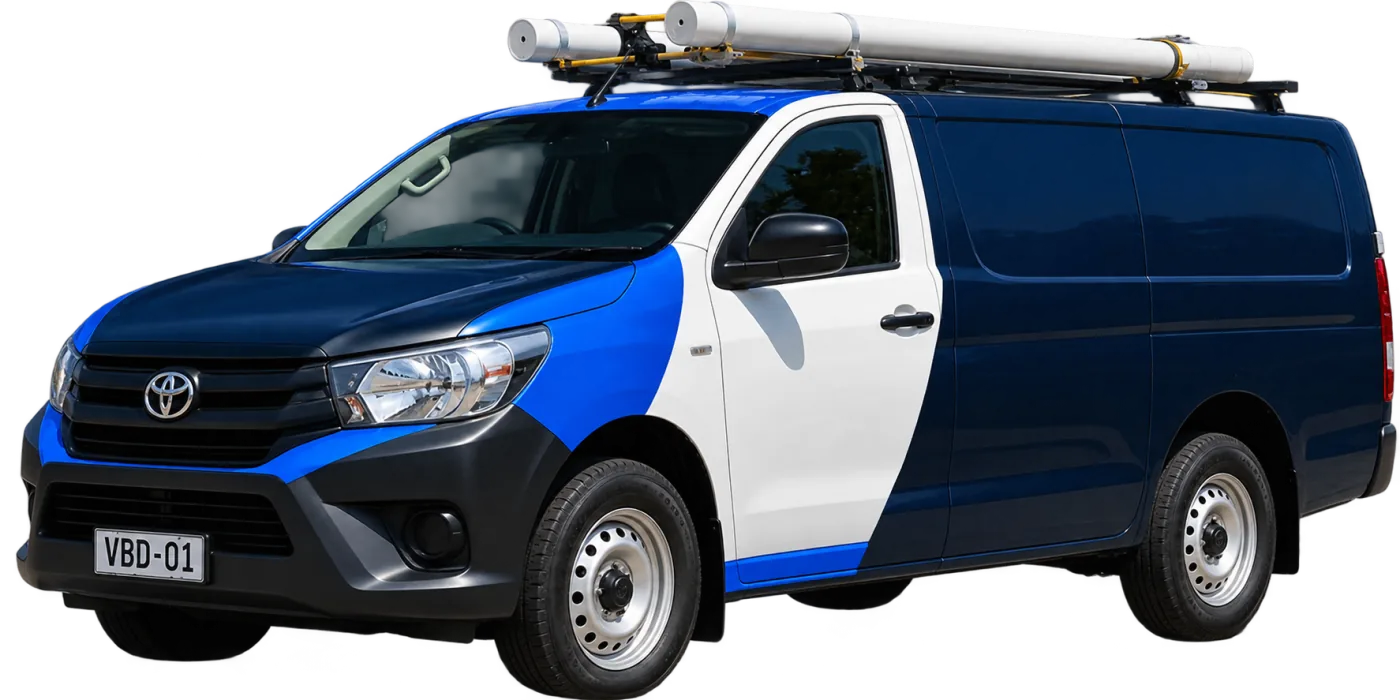 Our van, covering Hornsby and the surrounding suburbs